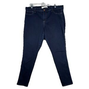 Gap 1969 Jeans Women 35R Dark Blue Easy Legging Skinny Casual Neutral Minimalist